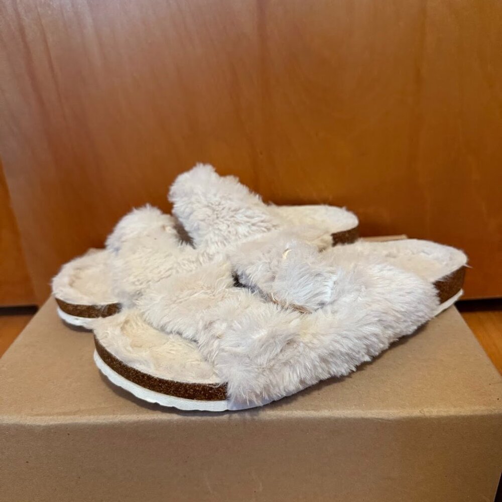 Sherpa Lined Slippers with Hard Soles